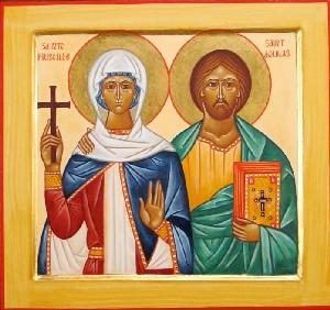 Ste Priscille et saint Aquilas